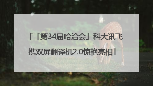 「第34届哈洽会」科大讯飞携双屏翻译机2.0惊艳亮相