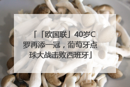 「欧国联」40岁C罗再添一冠，葡萄牙点球大战击败西班牙
