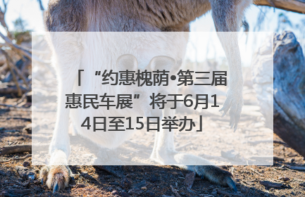 “约惠槐荫•第三届惠民车展”将于6月14日至15日举办