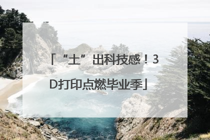 “土”出科技感！3D打印点燃毕业季