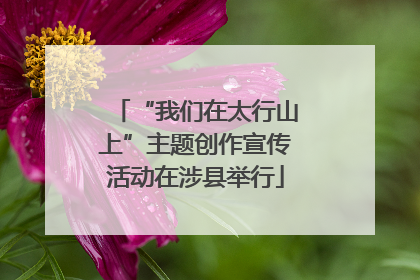 “我们在太行山上”主题创作宣传活动在涉县举行