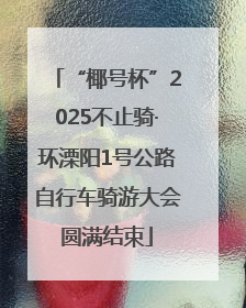 “椰号杯”2025不止骑·环溧阳1号公路自行车骑游大会圆满结束
