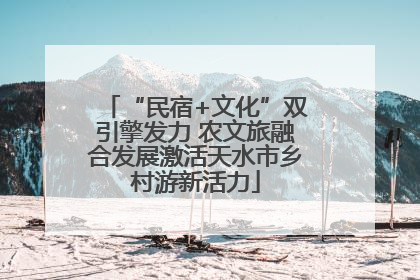 “民宿+文化”双引擎发力 农文旅融合发展激活天水市乡村游新活力