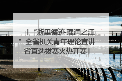 “浙里循迹·理润之江”全省机关青年理论宣讲省直选拔赛火热开赛
