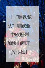 “钢铁驼队”驰欧亚 中欧班列加快山西开放步伐