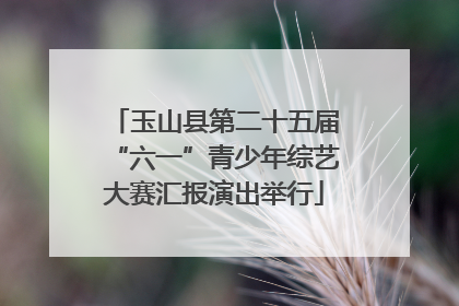 玉山县第二十五届“六一”青少年综艺大赛汇报演出举行