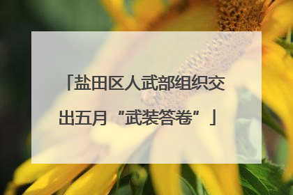 盐田区人武部组织交出五月“武装答卷”