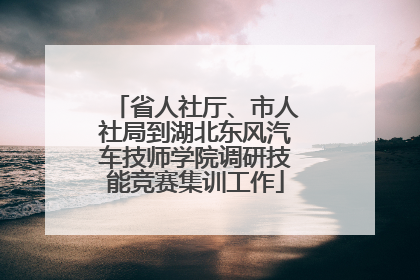 省人社厅、市人社局到湖北东风汽车技师学院调研技能竞赛集训工作