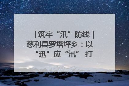 筑牢“汛”防线｜慈利县罗塔坪乡：以“迅”应“汛” 打赢暴雨防御战