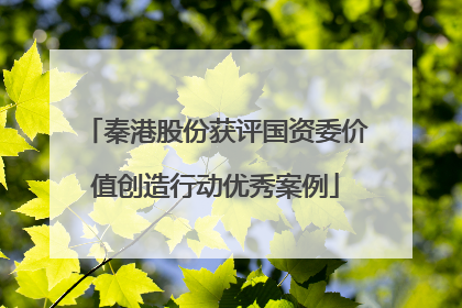秦港股份获评国资委价值创造行动优秀案例