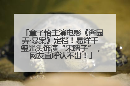 章子怡主演电影《酱园弄·悬案》定档！易烊千玺光头饰演“宋瞎子”，网友直呼认不出！
