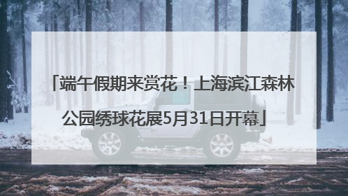 端午假期来赏花！上海滨江森林公园绣球花展5月31日开幕