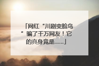 网红“川剧变脸鸟”骗了千万网友！它的真身竟是……