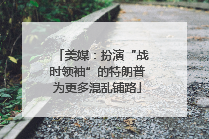 美媒：扮演“战时领袖”的特朗普为更多混乱铺路
