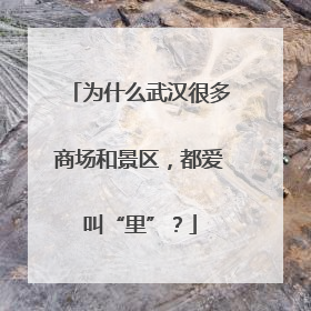 为什么武汉很多商场和景区，都爱叫“里”？