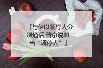 与伊以领导人分别通话 普京说愿当“调停人”