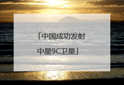 中国成功发射中星9C卫星