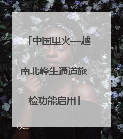 中国里火—越南北峰生通道旅检功能启用