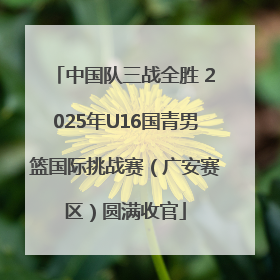 中国队三战全胜 2025年U16国青男篮国际挑战赛（广安赛区）圆满收官
