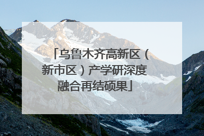 乌鲁木齐高新区（新市区）产学研深度融合再结硕果