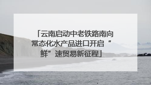 云南启动中老铁路南向常态化水产品进口开启“鲜”速贸易新征程