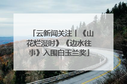 云新闻关注丨《山花烂漫时》《边水往事》入围白玉兰奖