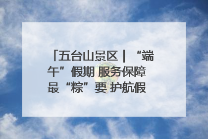 五台山景区｜“端午”假期 服务保障最“粽”要 护航假期“不打烊”