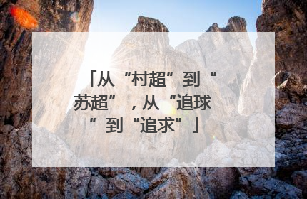 从“村超”到“苏超”，从“追球”到“追求”