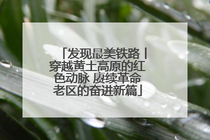 发现最美铁路丨穿越黄土高原的红色动脉 赓续革命老区的奋进新篇