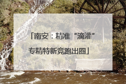 南安：精准“滴灌”专精特新竞跑出圈