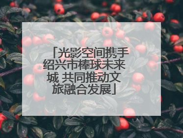 光影空间携手绍兴市棒球未来城 共同推动文旅融合发展