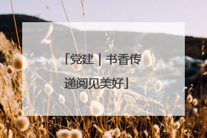 党建｜书香传递阅见美好
