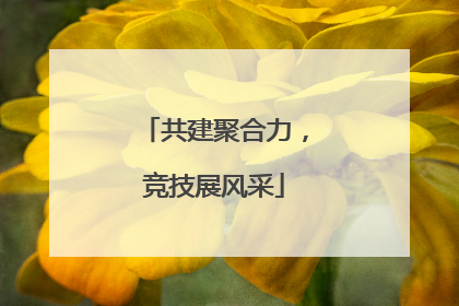 共建聚合力，竞技展风采