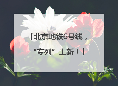 北京地铁6号线，“专列”上新！