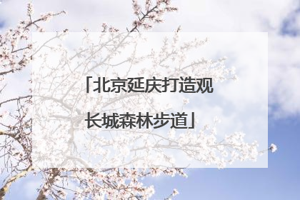 北京延庆打造观长城森林步道