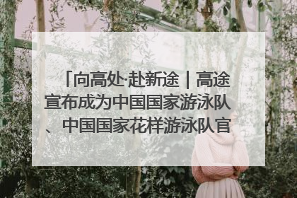 向高处·赴新途｜高途宣布成为中国国家游泳队、中国国家花样游泳队官方学习合作伙伴