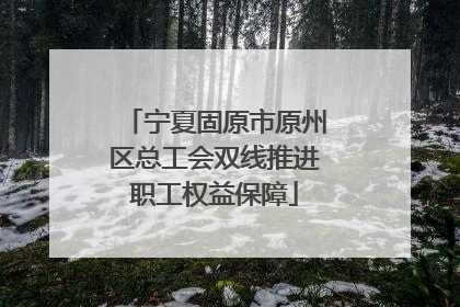 宁夏固原市原州区总工会双线推进职工权益保障