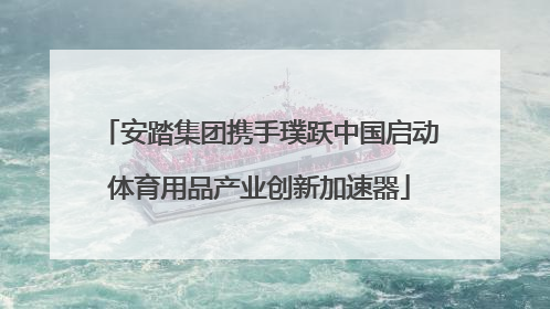 安踏集团携手璞跃中国启动体育用品产业创新加速器