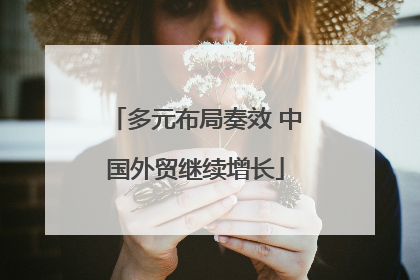 多元布局奏效 中国外贸继续增长