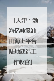 天津：渤海亿吨级油田海上平台陆地建造工作收官