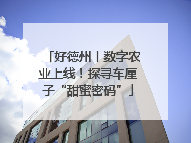 好德州丨数字农业上线！探寻车厘子“甜蜜密码”