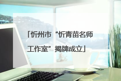 忻州市“忻青苗名师工作室”揭牌成立
