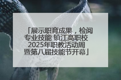 展示职育成果，检阅专业技能 镇江高职校2025年职教活动周暨第八届技能节开幕