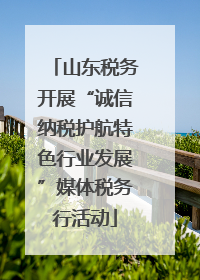 山东税务开展“诚信纳税护航特色行业发展”媒体税务行活动