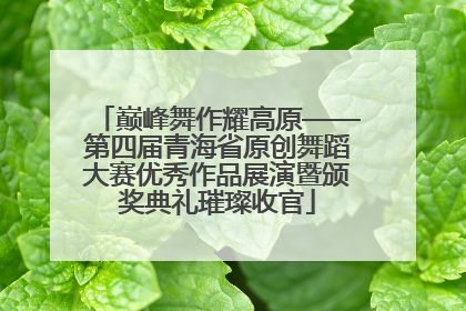 巅峰舞作耀高原——第四届青海省原创舞蹈大赛优秀作品展演暨颁奖典礼璀璨收官