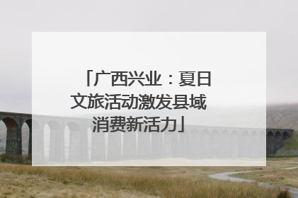 广西兴业：夏日文旅活动激发县域消费新活力
