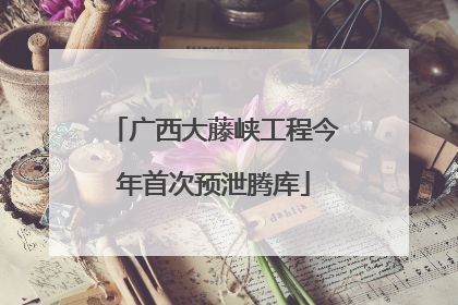 广西大藤峡工程今年首次预泄腾库