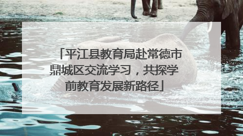 平江县教育局赴常德市鼎城区交流学习，共探学前教育发展新路径