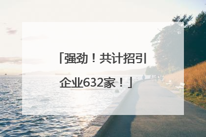 强劲！共计招引企业632家！