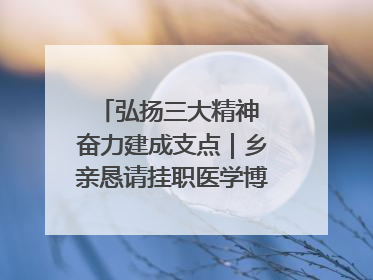 弘扬三大精神 奋力建成支点｜乡亲恳请挂职医学博士再留一年